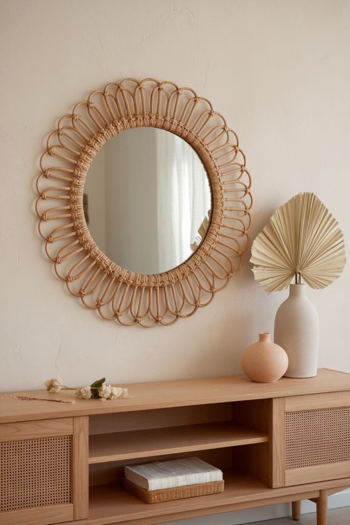 rattan wall decor ideas