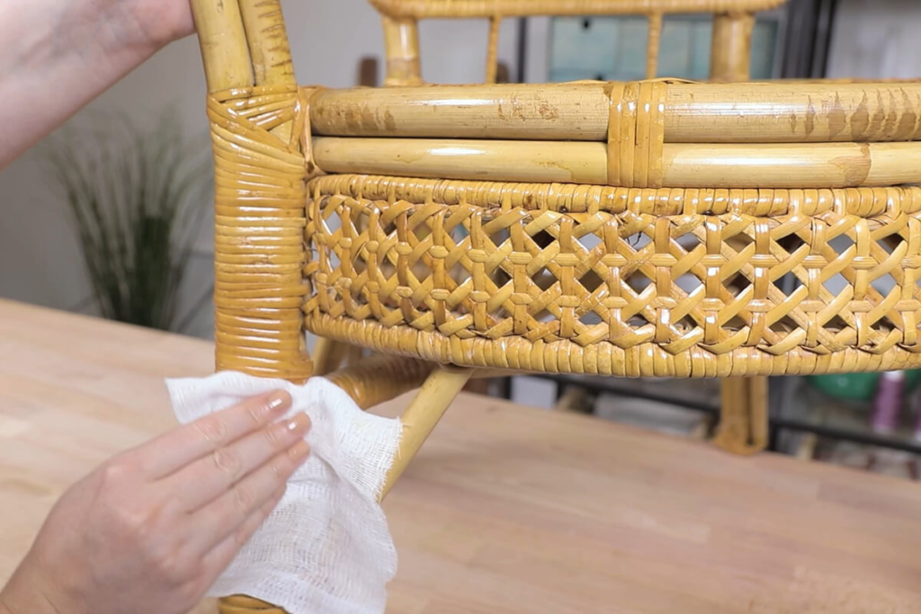 caring for woven rattan chair